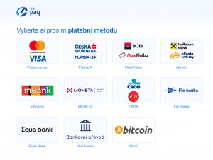 thepay výběr platební metody na bráně