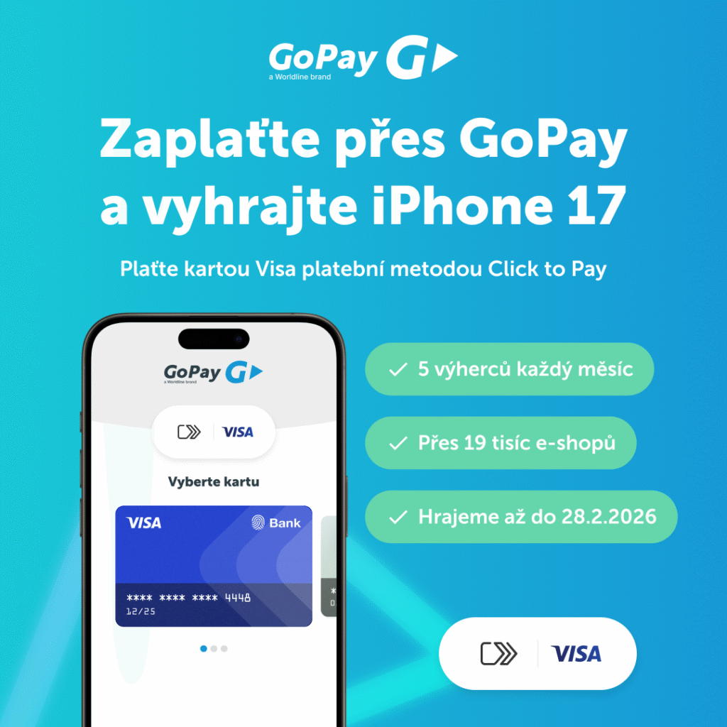 Zaplaťte přes GoPay a vyhrajte iPhone 17.