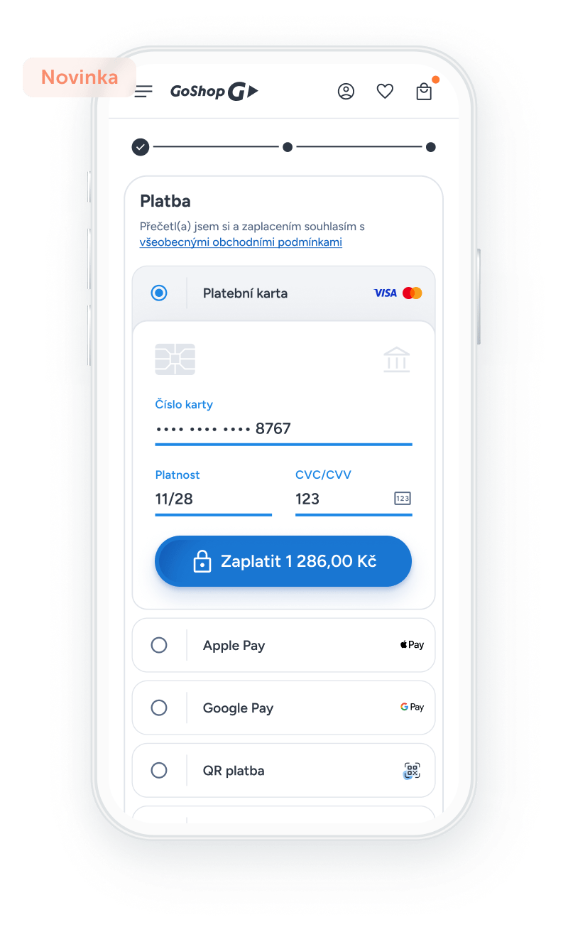 GoPay Checkout – platba priamo v košíku